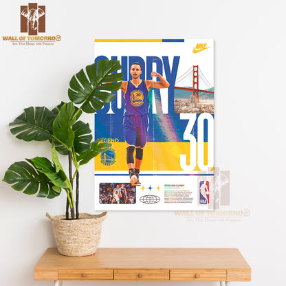 Famous Basketball Team Player Symbolizing His Legacy Sports High Quality Unframed Poster Print & Waterproof Poster Print Wall Décor