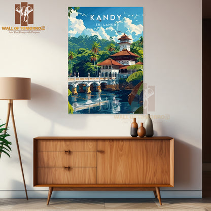 Kandy Travel - Sri Lanka High Quality Unframed Poster Print & Waterproof Poster Print Wall Décor