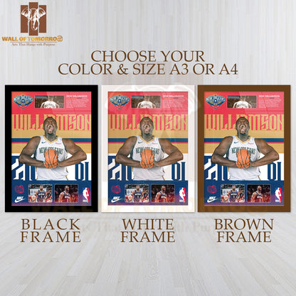 Famous Basketball Team Player Promotion Sports High Quality Glass Frame Wall Décor