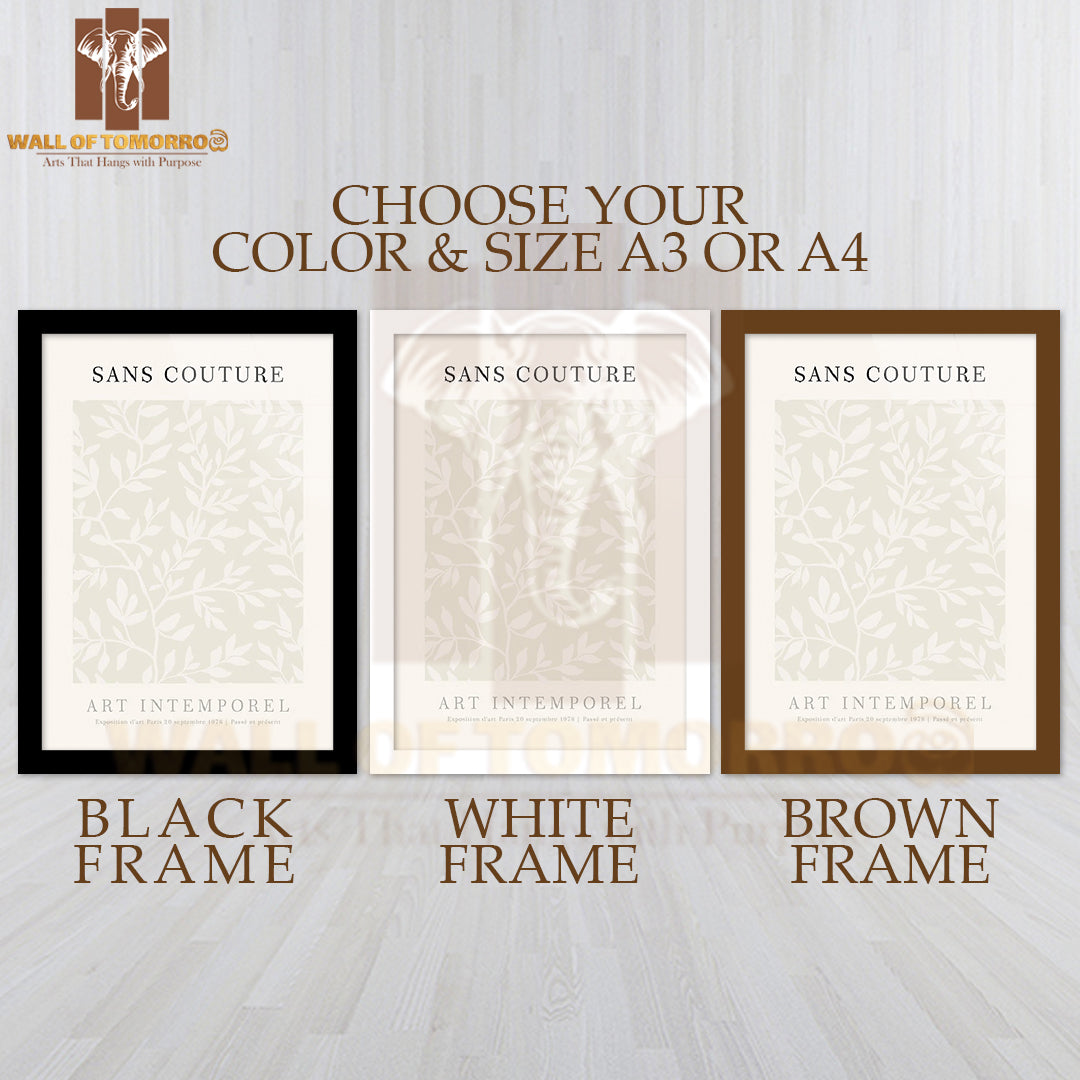 Sans Couture Art High Quality Glass Frame Wall Décor