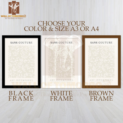 Sans Couture Art High Quality Glass Frame Wall Décor