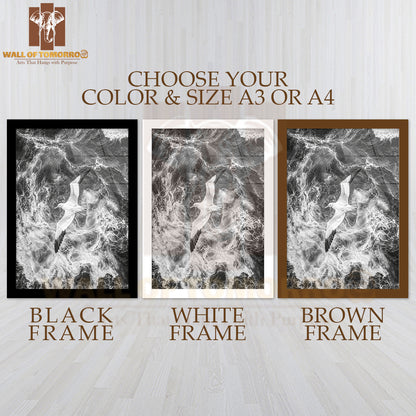 Seagull Grace High Quality Glass Frame Wall Décor