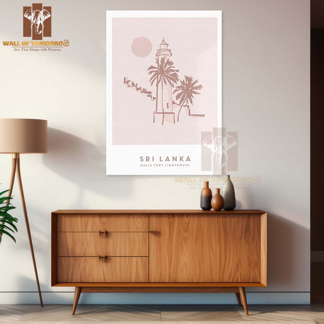Sri Lanka, Galle Fort Lighthouse Travel High Quality Unframed Poster Print & Laminated Poster Print Wall Décor