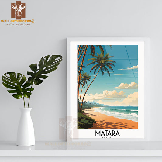 Matara Travel Sri Lanka High Quality Glass Frame Wall Décor