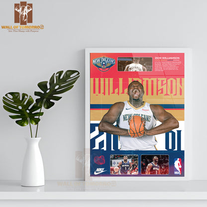 Famous Basketball Team Player Promotion Sports High Quality Glass Frame Wall Décor