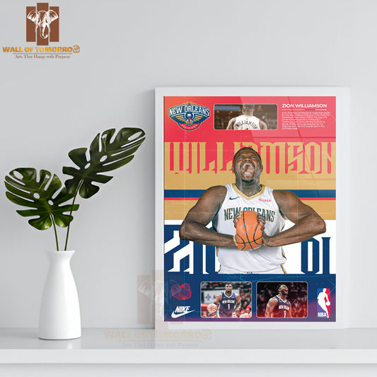 Famous Basketball Team Player Promotion Sports High Quality Glass Frame Wall Décor