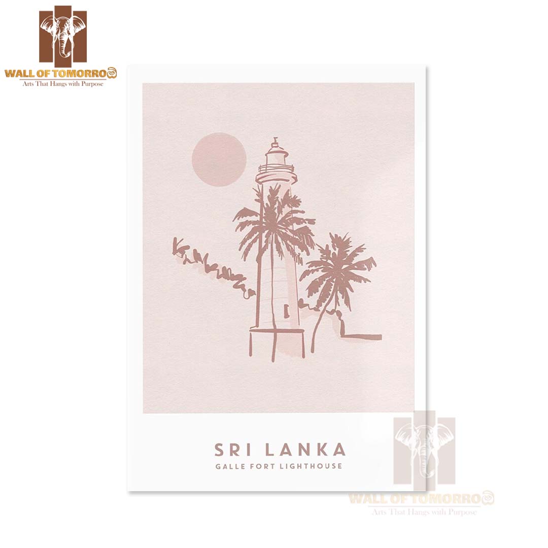 Sri Lanka, Galle Fort Lighthouse Travel High Quality Unframed Poster Print & Laminated Poster Print Wall Décor