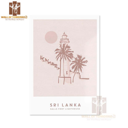 Sri Lanka, Galle Fort Lighthouse Travel High Quality Unframed Poster Print & Laminated Poster Print Wall Décor