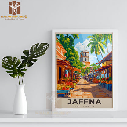 Jaffna, Sri Lanka Travel High Quality Glass Frame Wall Décor