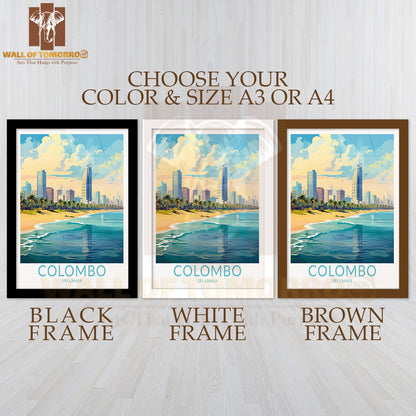 Colombo Sri Lanka Travel High Quality Glass Frame Wall Décor