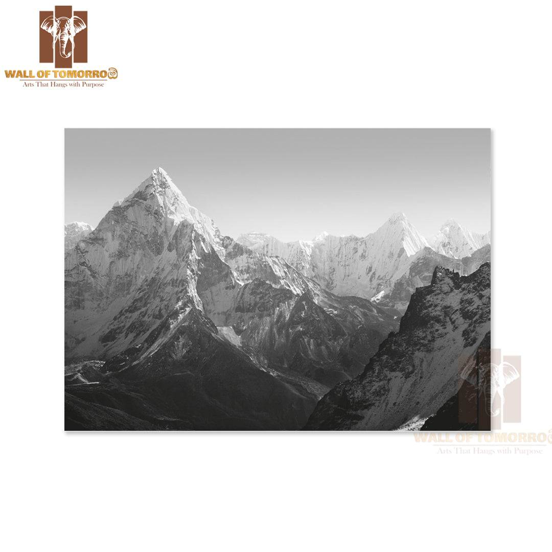 Spectacular Mountain Scenery on The Mount Everest Base Camp High Quality Unframed Poster Print & Waterproof Poster Print Wall Décor