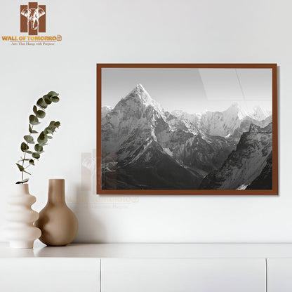 Spectacular Mountain Scenery on The Mount Everest Base Camp High Quality Unframed Poster Print & Waterproof Poster Print Wall Décor