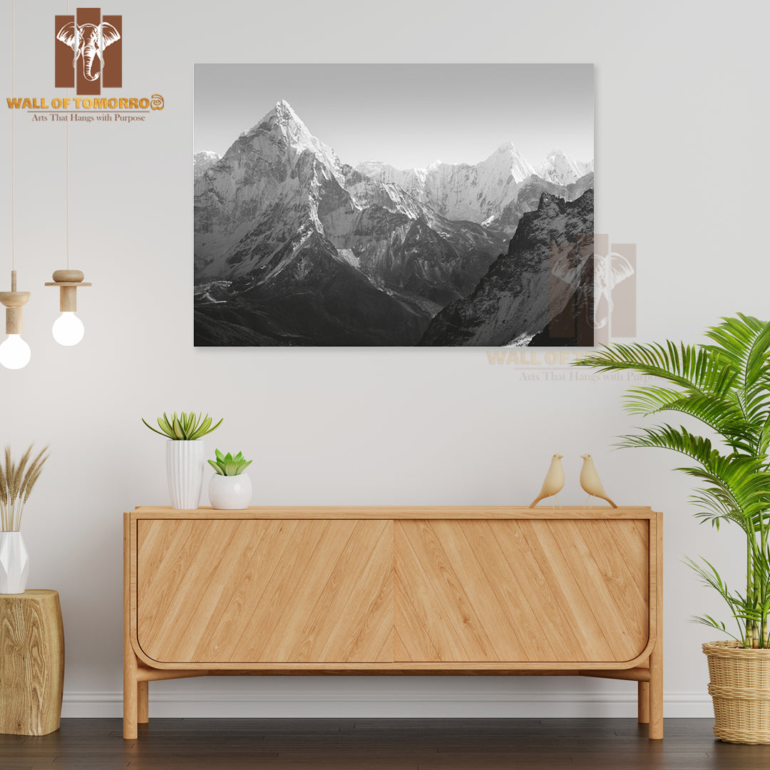 Spectacular Mountain Scenery on The Mount Everest Base Camp High Quality Unframed Poster Print & Waterproof Poster Print Wall Décor