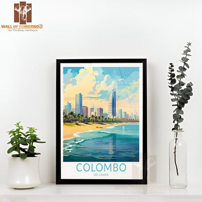 Colombo Sri Lanka Travel High Quality Glass Frame Wall Décor