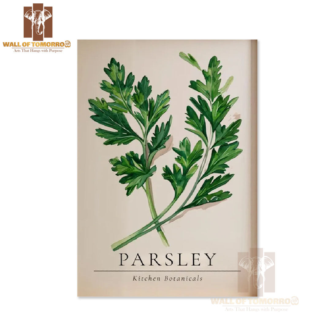 Parsley Kitchen Botanicals Kitchen & Restaurant High Quality Unframed Poster Print & Waterproof Poster Print Wall Décor in Sri Lanka