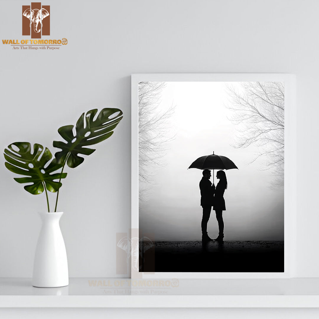 Umbrella Of Love High Quality Glass Frame Wall Décor