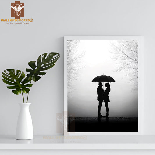 Umbrella Of Love High Quality Glass Frame Wall Décor