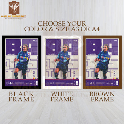 Famous Soccer Player Spirit Sports High Quality Glass Frame Wall Décor