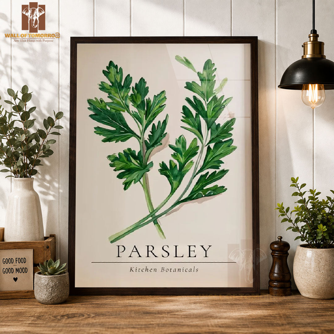 Parsley Kitchen Botanicals Kitchen & Restaurant High Quality Glass Frame Wall Décors in Sri Lanka