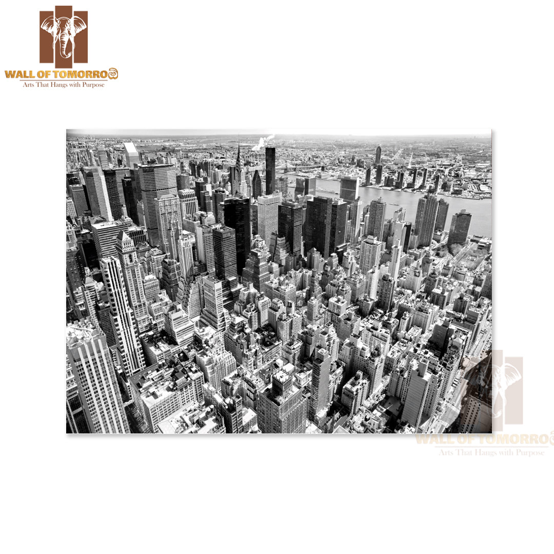 Aerial View Of Manhattan, New York City, USA High Quality Unframed Poster Print & Waterproof Poster Print Wall Décor