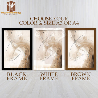 Abstract Odyssey High Quality Glass Frame Wall Décor