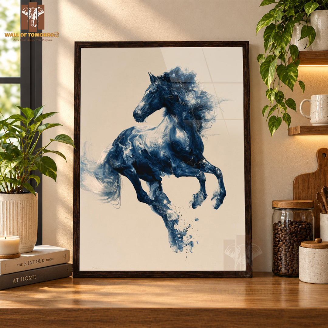 Horse Painting Animals High Quality Glass Frame Wall Décor in Sri Lanka