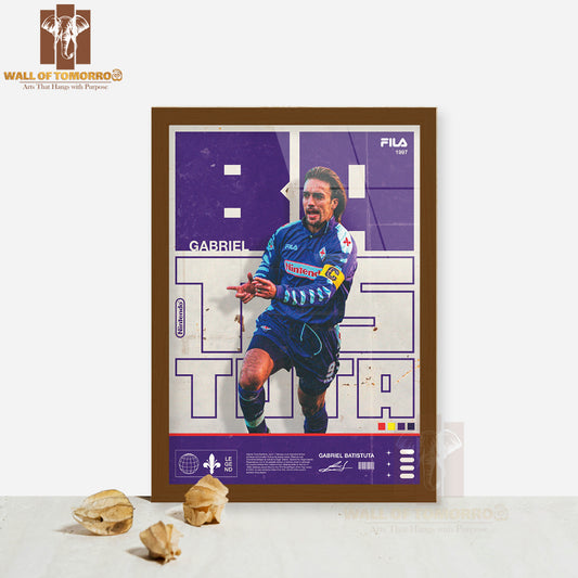 Famous Soccer Player Spirit Sports High Quality Glass Frame Wall Décor