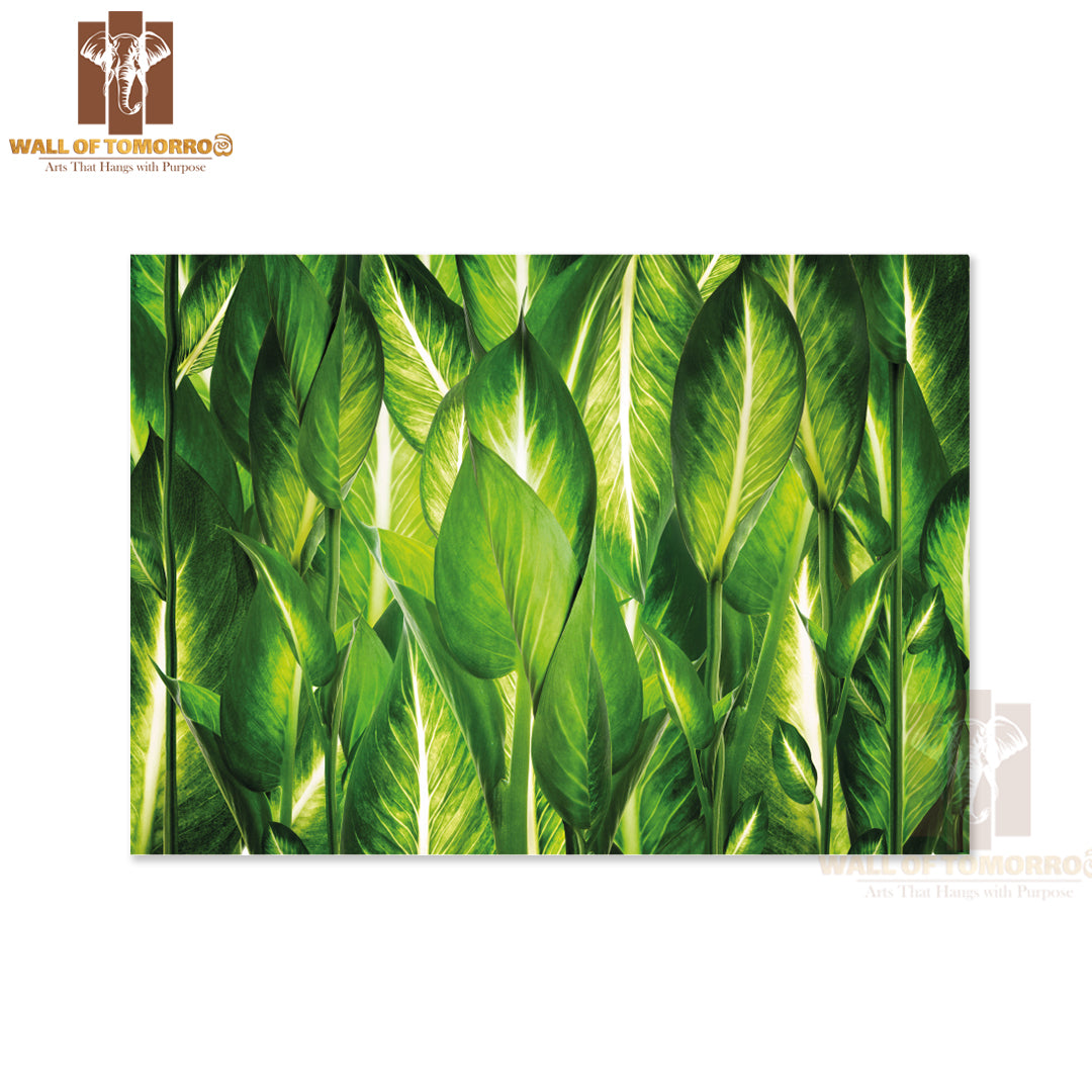 Background Of Natural Green Leaves High Quality Unframed Poster Print & Waterproof Poster Print Wall Décor