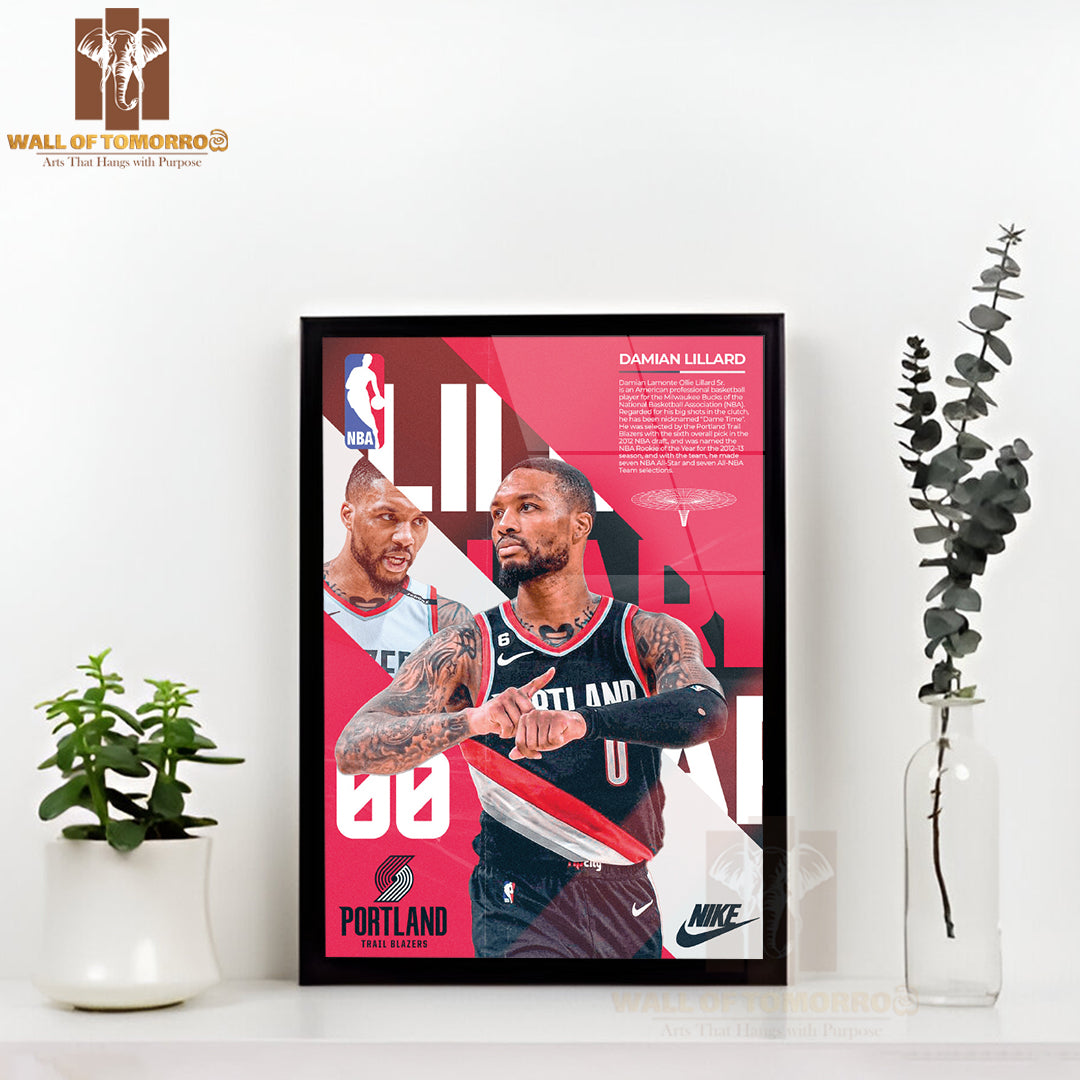 Famous Soccer Player Portland Sports High Quality Glass Frame Wall Décor