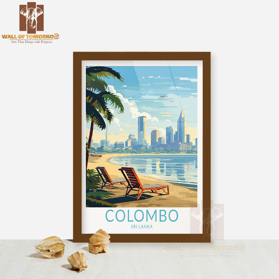 Colombo Sri Lanka Travel High Quality Glass Frame Wall Décor