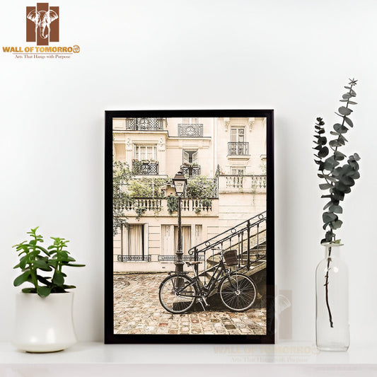 Life In Paris France High Quality Glass Frame Wall Décor