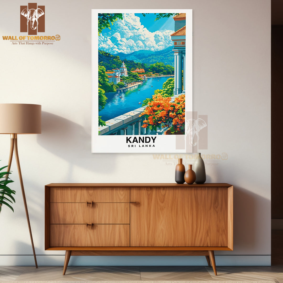 Kandy, Sri Lanka Travel High Quality Unframed Poster Print & Waterproof Poster Print Wall Décor