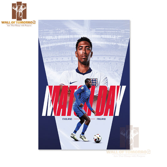 England And France Players on The Field Sports High Quality Unframed Poster Print & Waterproof Poster Print Wall Décor