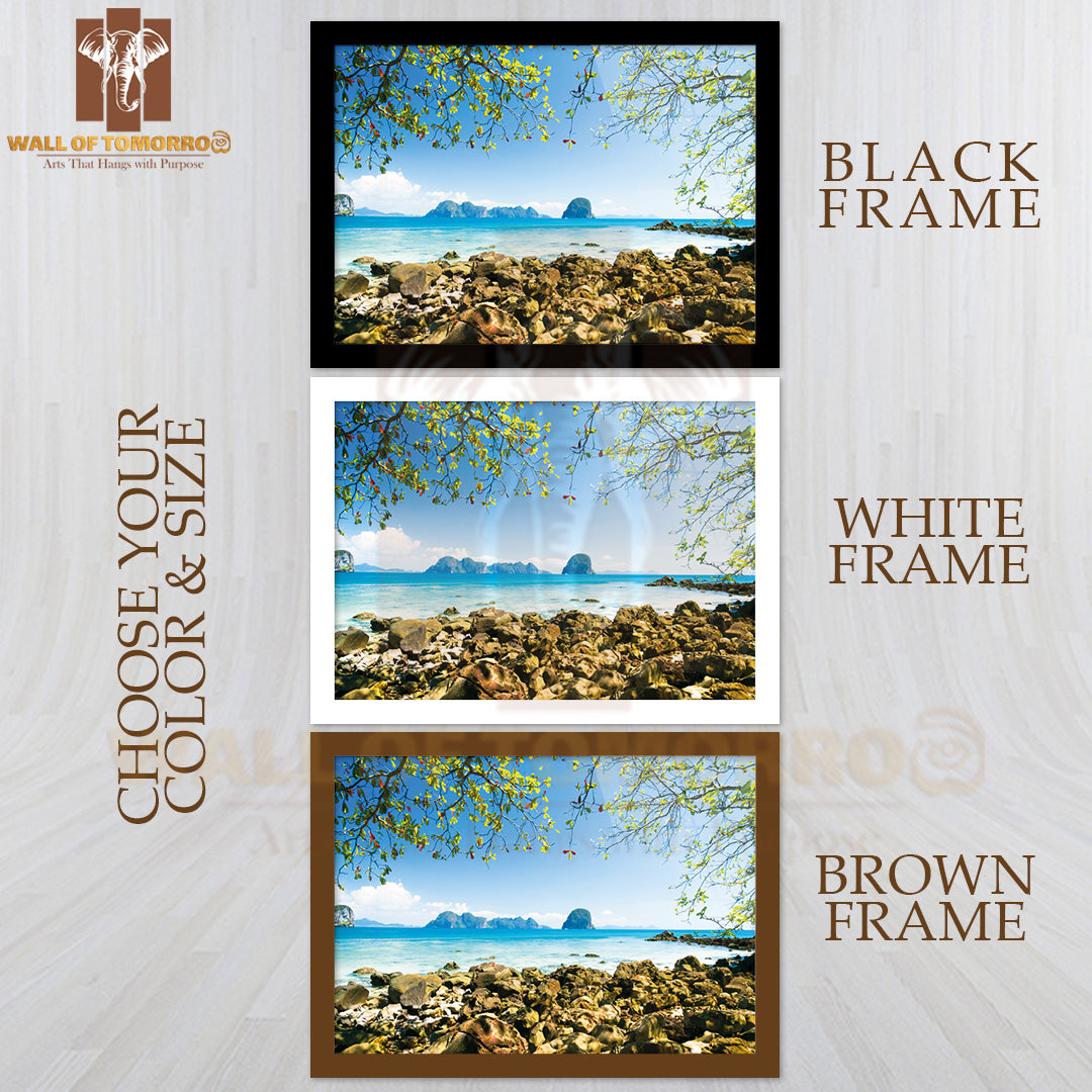 Harbor Waters Quiet Getaway Beach High Quality Unframed Poster Print & Waterproof Poster Print Wall Décor