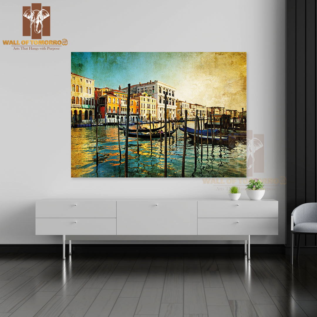 Amazing Venice Artwork in Painting High Quality Unframed Poster Print & Waterproof Poster Print Wall Décor