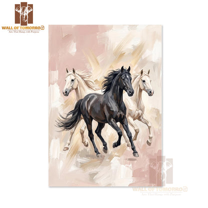 Horses Painting Animals High Quality Unframed Poster Print & Laminated Poster Print Wall Décor in Sri Lanka