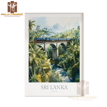 Ceylon, Sri Lanka Travel High Quality Unframed Poster Print & Waterproof Poster Print Wall Décor