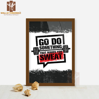 Motivational Quote Encouraging Physical Activity High Quality Glass Frame Wall Décors in Sri Lanka