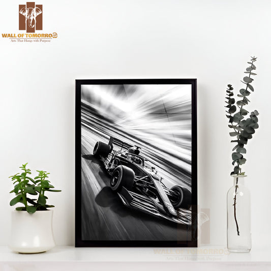Formula 1 Shadow Racer High Quality Glass Frame Wall Décor