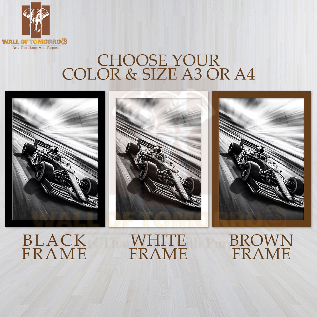 Formula 1 Shadow Racer High Quality Glass Frame Wall Décor