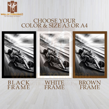 Formula 1 Shadow Racer High Quality Glass Frame Wall Décor