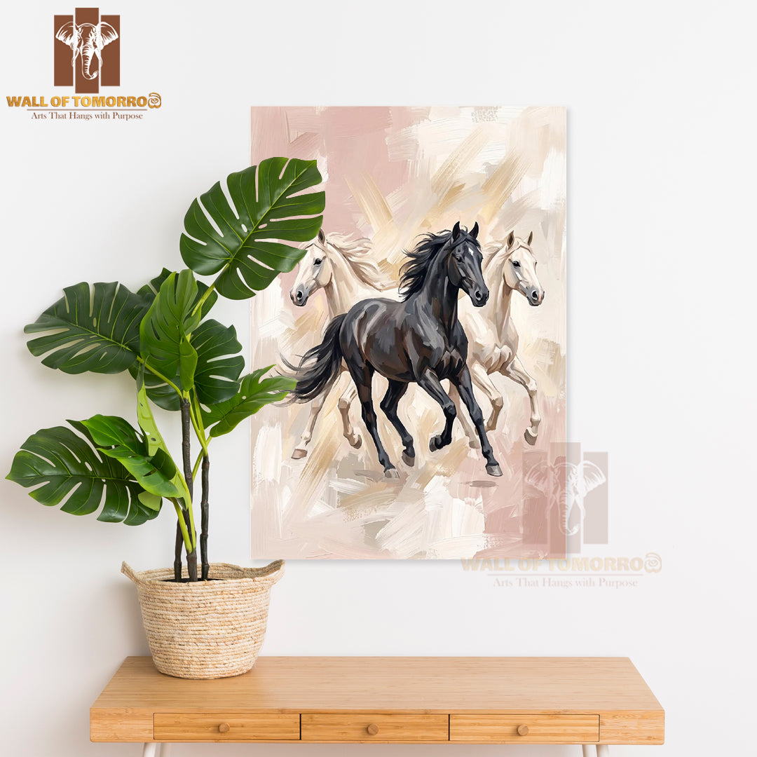 Horses Painting Animals High Quality Unframed Poster Print & Laminated Poster Print Wall Décor in Sri Lanka