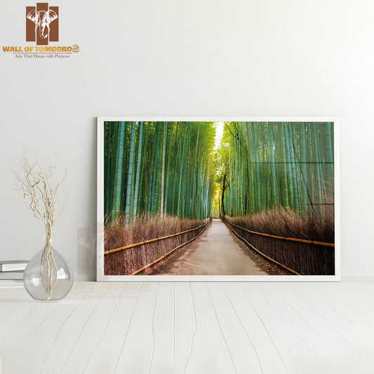 Road In Forest Scenery Photograph High Quality Unframed Poster Print & Waterproof Poster Print Wall Décor
