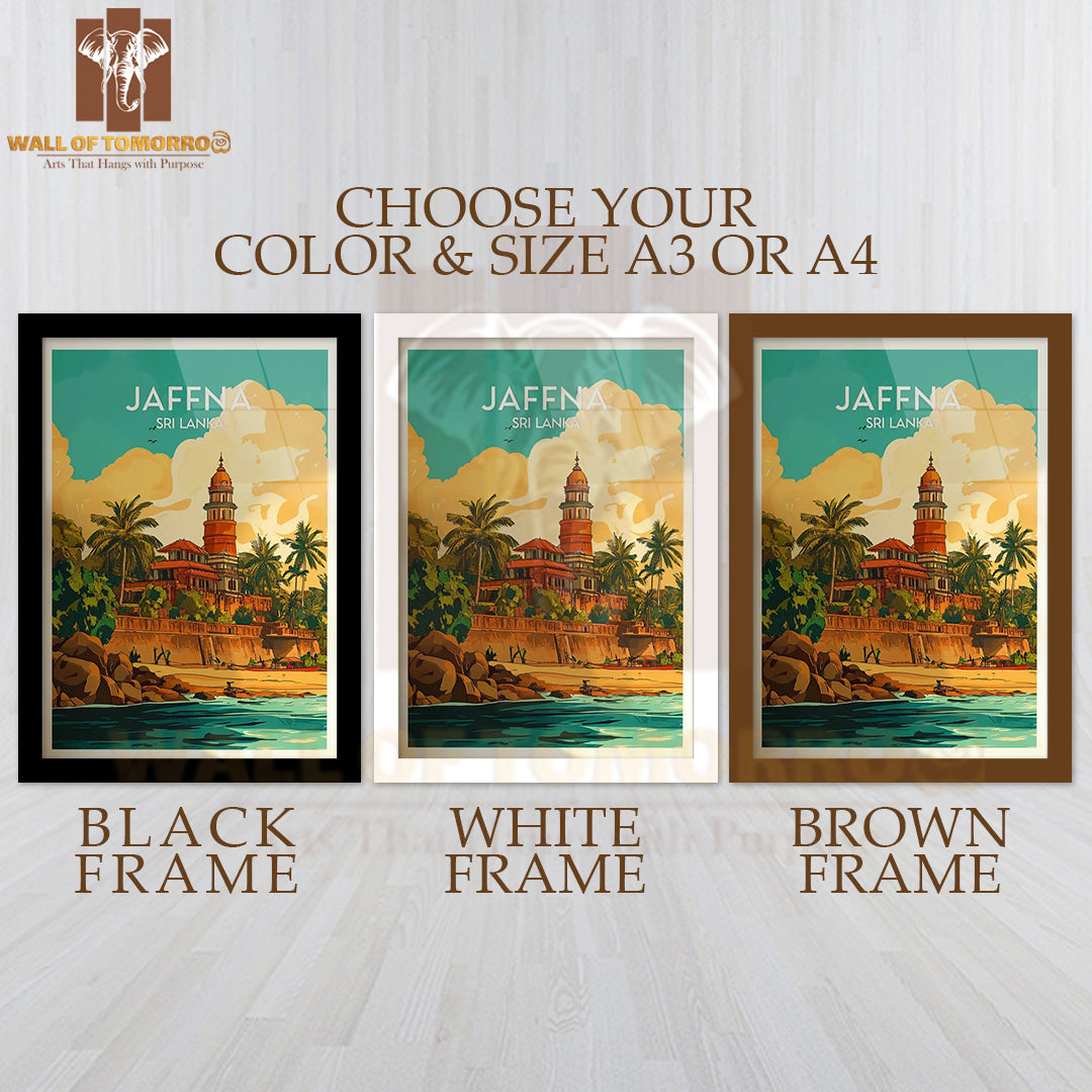 Jaffna - Sri Lanka Travel High Quality Glass Frame Wall Décor