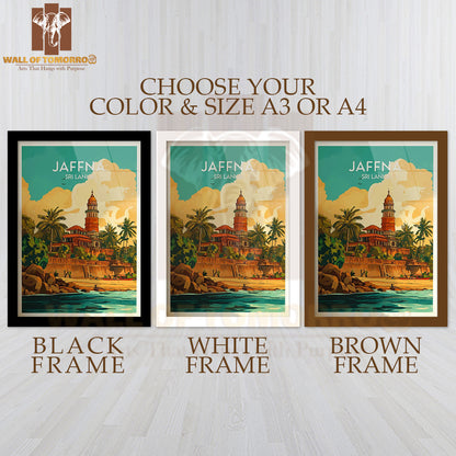 Jaffna - Sri Lanka Travel High Quality Glass Frame Wall Décor