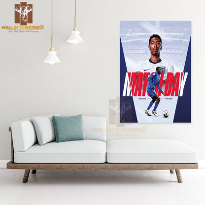 England And France Players on The Field Sports High Quality Unframed Poster Print & Waterproof Poster Print Wall Décor