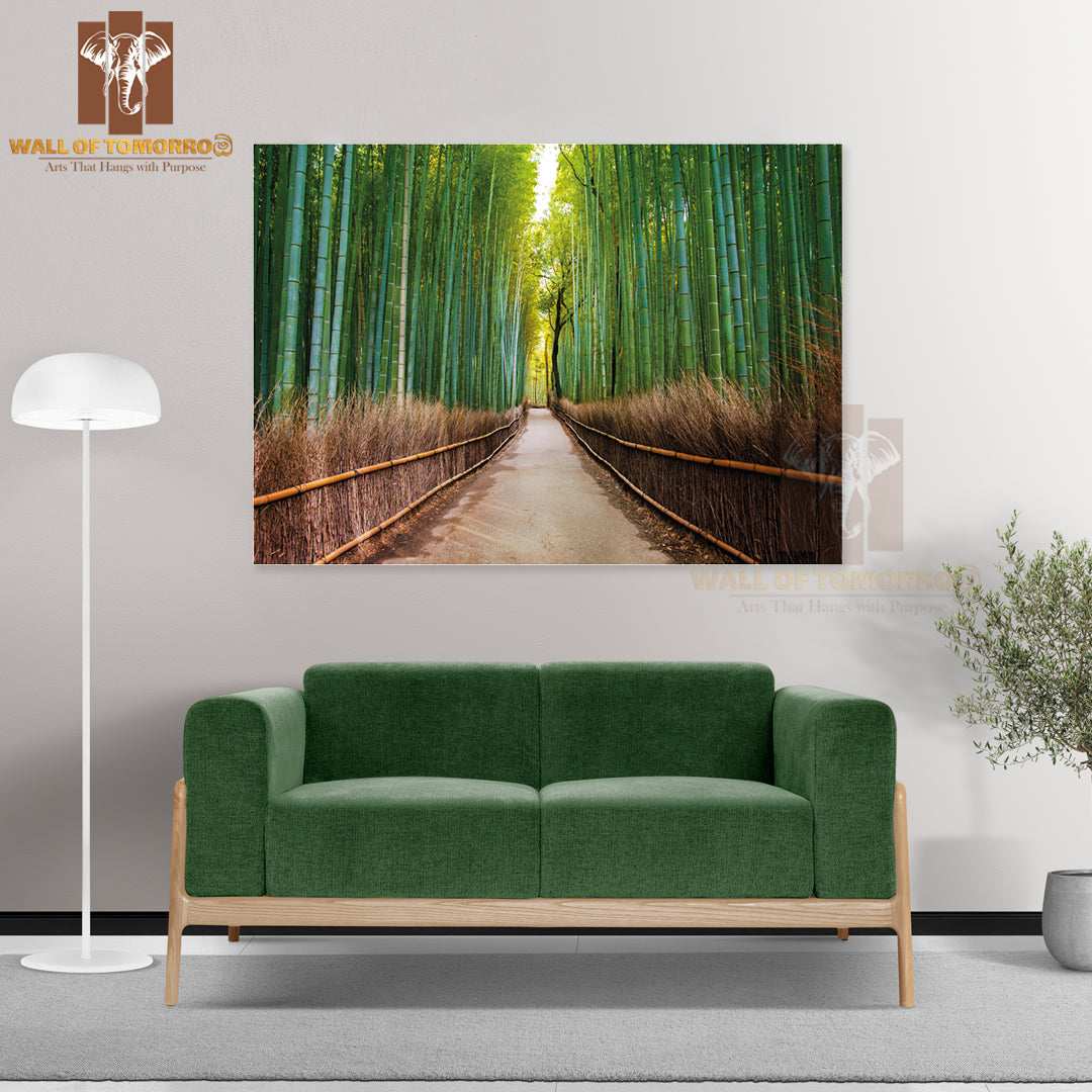 Road In Forest Scenery Photograph High Quality Unframed Poster Print & Waterproof Poster Print Wall Décor