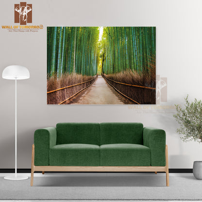 Road In Forest Scenery Photograph High Quality Unframed Poster Print & Waterproof Poster Print Wall Décor