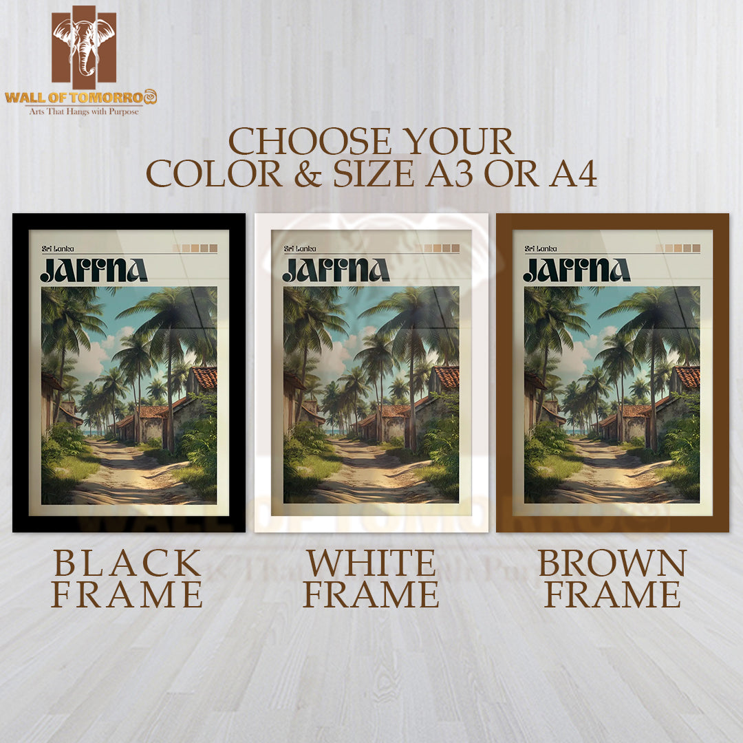 Jaffna - Sri Lanka Travel High Quality Glass Frame Wall Décor