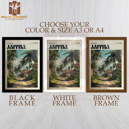 Jaffna - Sri Lanka Travel High Quality Glass Frame Wall Décor